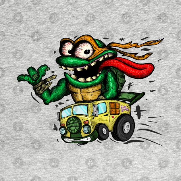 Turtle Fink Mikey by Just Reese Art